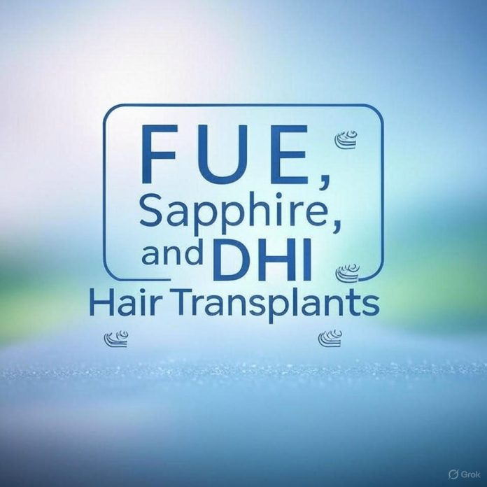 FUE, Sapphire, and DHI Hair Transplants in Marmaris, Bodrum, and Fethiye