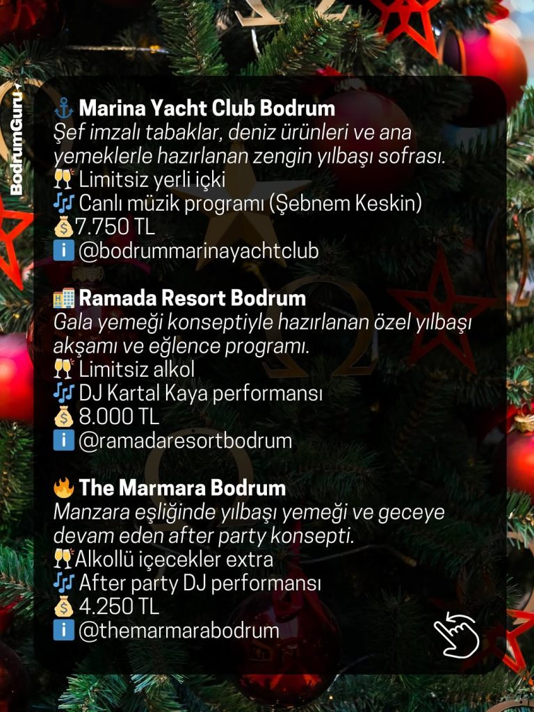 Bodrum Yılbaşı Programları 2025