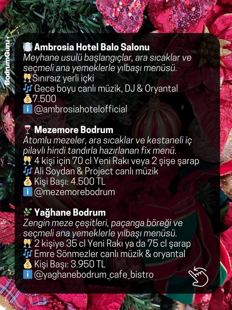 Bodrum Yılbaşı Programları 2025
