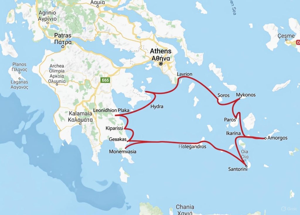 Yelken Tatili İçin En İyi Yunan Adaları
