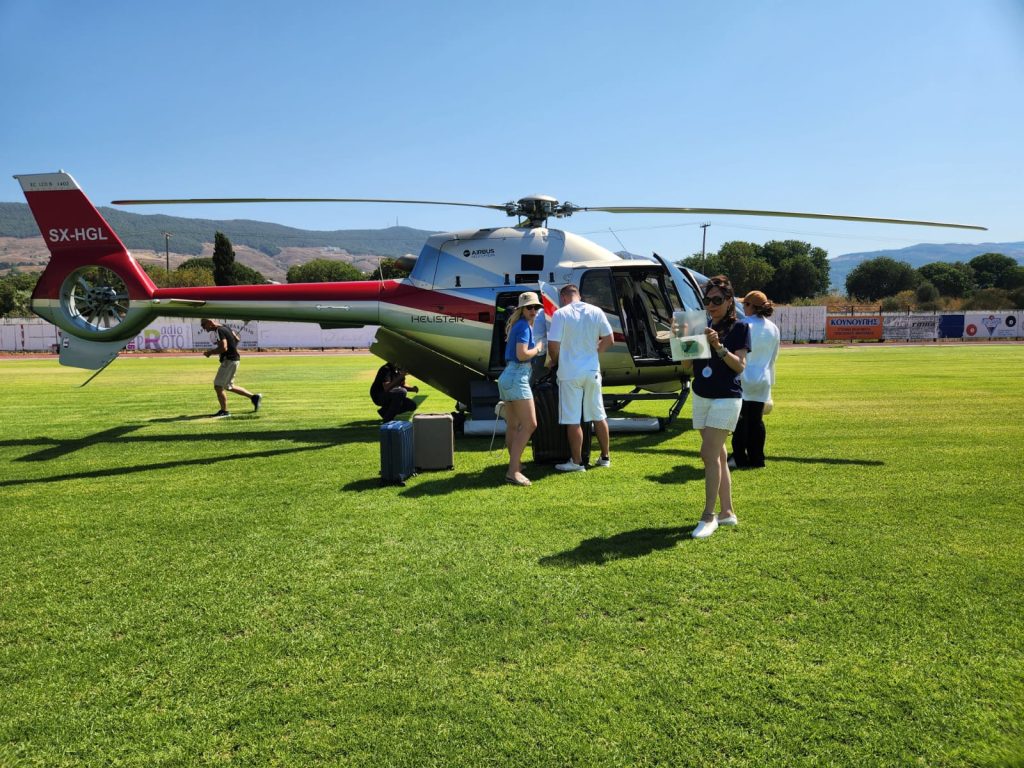 Helicopter Getaway to Mykonos