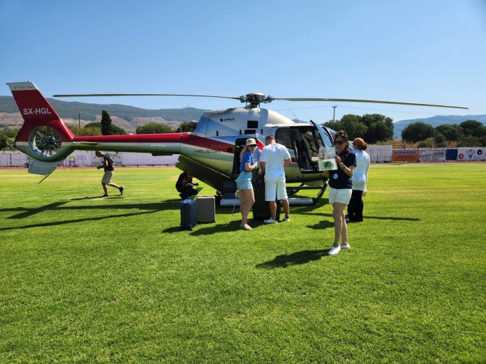 Helicopter Getaway to Mykonos