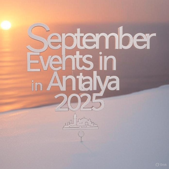 September Events in Antalya 2025