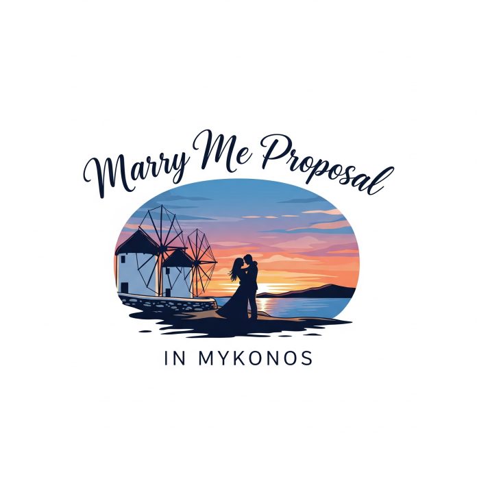 Marry Me Proposal in Mykonos Moment