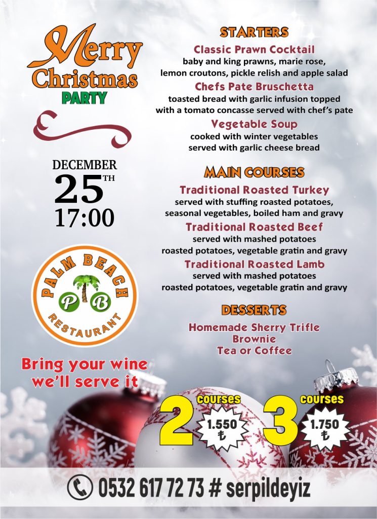 Christmas Dinner in Kusadasi 2025