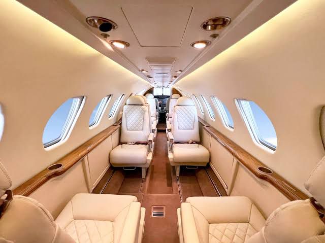 Private Jet Charter Turkey Citation V 7-Seat Luxury Jet exterior white aircraft Tesla Travel Bodrum airport tarmac