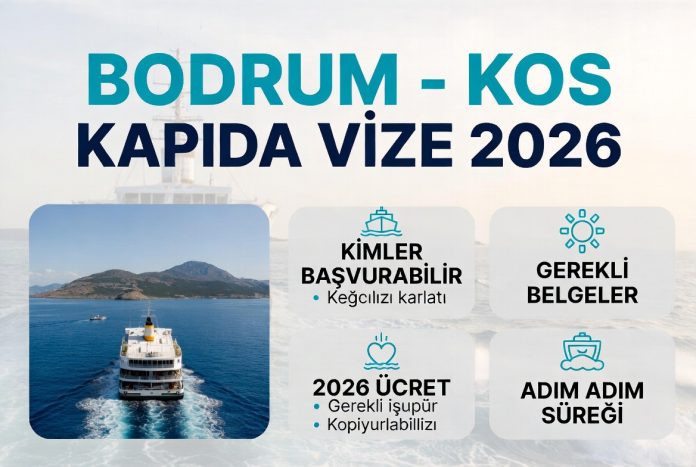 How to Get a Visa on Arrival from Bodrum? Tourists getting a visa on arrival from Bodrum to Greek islands during passport control at the port