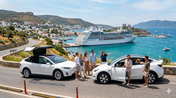 Bodrum Cruise Port Shore Excursion luxury private tours from Bodrum Cruise Port featuring Bodrum Castle, turquoise bays, traditional Turkish boats, historical attractions, beaches, and local cultural experiences.